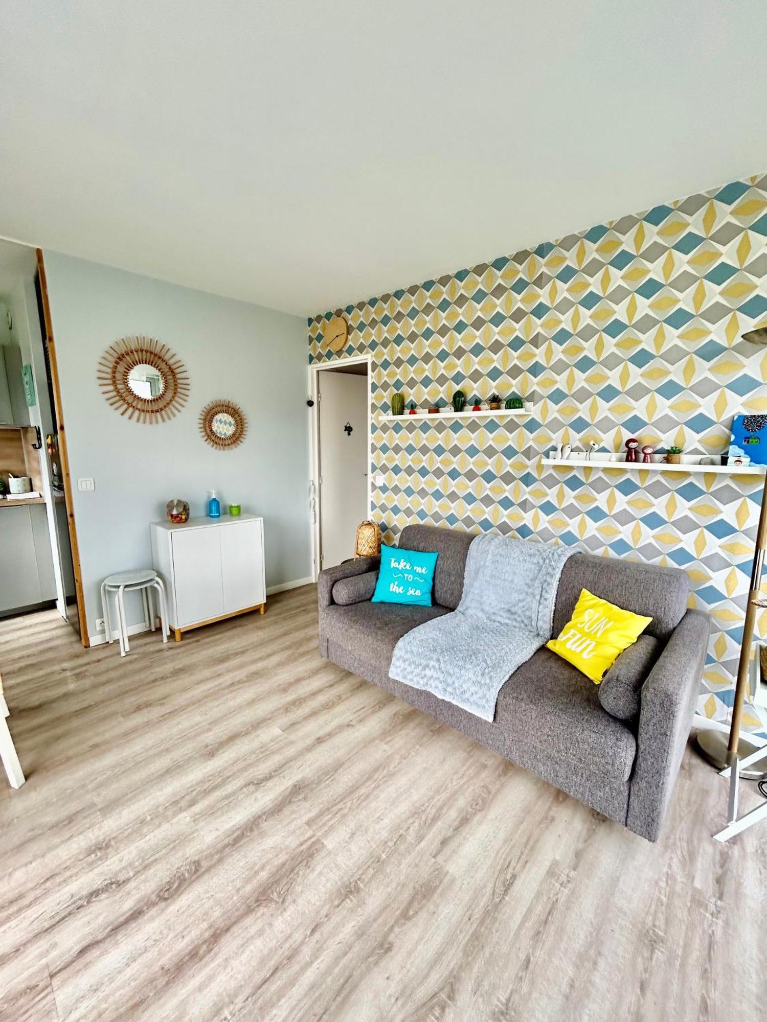 Superbe Appartement Avec Jardin Ensoleille Blonville-sur-Mer Luaran gambar